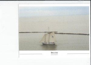 Misty Mourning View of the Biloxi Schooner , Biloxi, Mississippi Postcard