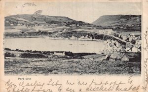 PORT ERIN-ISLE OF MAN ENGLAND~PANORAMA VIEW~1903 PHOTO POSTCARD