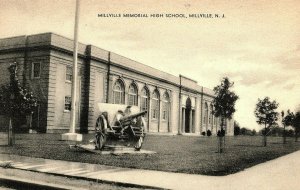 Vintage Millville Memorial High School, Millville, N. J. Postcard P151