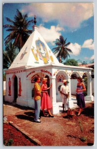 Foreign~Hindu Temple @ Trinidad Spain~Vintage Postcard