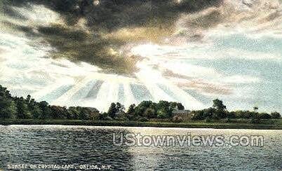 Crystal Lake Oneida New York United States New York Other Postcard Hippostcard