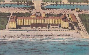 Florida Hollywood Beach Hotel & Golf Club Handcolored Albertype