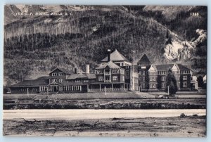 Field British Columbia Canada Postcard The CP Motel Building c1910's Antique