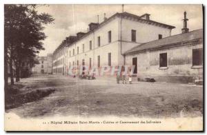 Old Postcard Army Military Health Hospital Saint Martin Kitchen and quarterin...