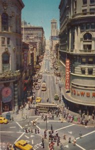 San Francisco CA California Cable Car Turntable Powell at Market Street pm 1967