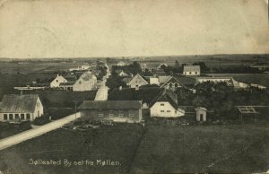 denmark, SØLLESTED, By set fra Møllen (1909) Postcard