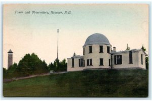 HANOVER, NH New Hampshire ~ OBSERVATORY & TOWER c1910s Handcolored Postcard