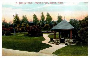 Massachusetts Boston  Franklin Park, a resting palce