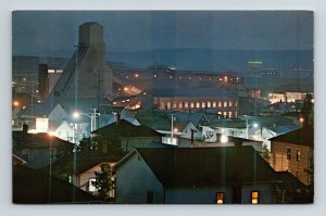 Quebec Canada Thetford Mines Largest Asbestos Center Aerial View Chrome Postcard 