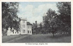 LPS61 ANGOLA Indiana Tri-State College Postcard