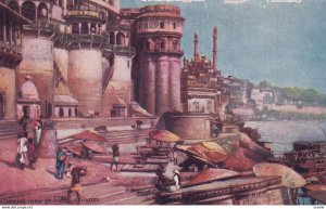 General View Of Ghats, Benares, PU-1911; TUCK