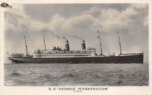 SS George Washington United States Line Writing on back 