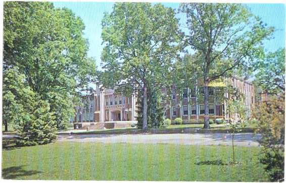 Rhyne Administration Bldg, Lenoir Rhyne College, Hickory, NC, 1968 Chrome