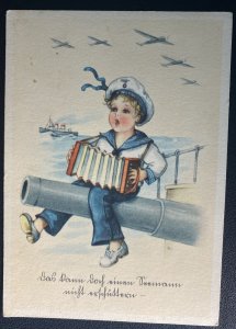 Mint Germany Picture Postcard PPC German Navy Sailor Song