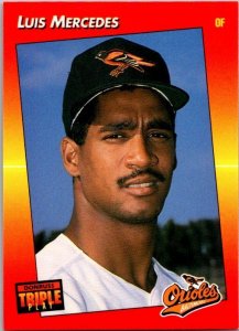 1992 Donruss Baseball Card Luis Mercedes Baltimore Orioles