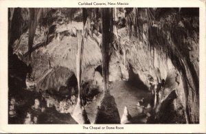 Vtg New Mexico NM The Chapel or Dome Room Carlsbad Cavern 1940s View Postcard