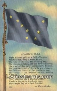 Alaska's Flag - Misc Postcard