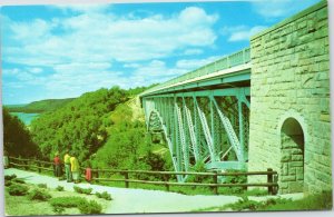 postcard Cut River Bridge, Michigan 