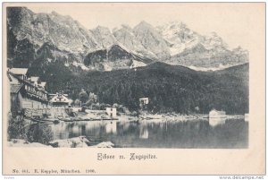 ZUGSPITZE, Bavaria, Germany, 1900-1910s; Eibsee M. Zugspitze