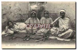 Old Postcard Folklore An Arab Interior North Africa