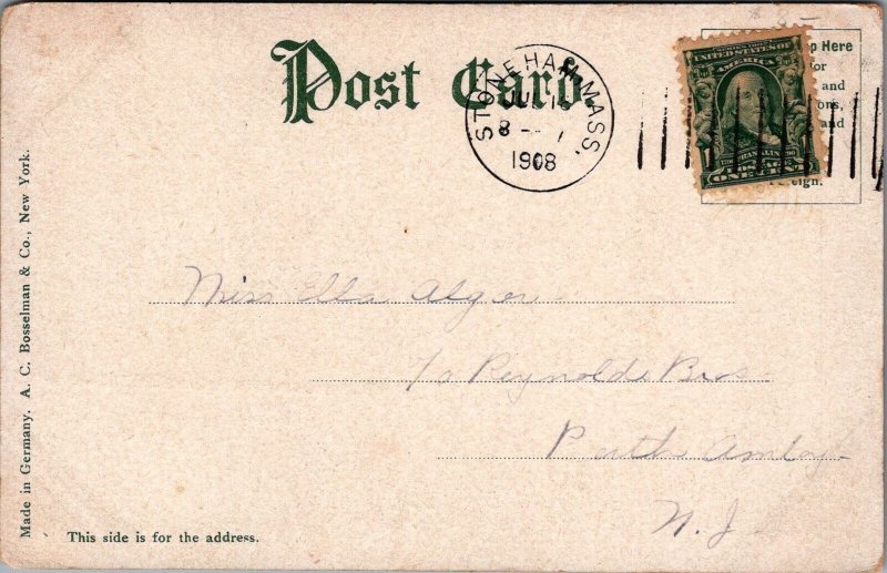 Postcard Pine Banks Lodge Malden MA 1908