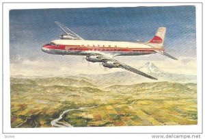 WESTERN Airlines DC-6B Airplane , 40-50s
