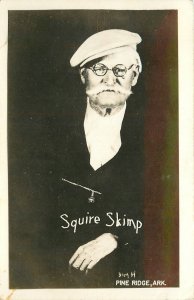 Postcard RPPC 1940s Arkansas Pine Ridge Squire Shrimp interior AR24-3432