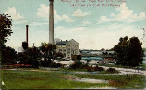 Power Plant Chicago Lake Shore South Bend Railway Michigan City Indiana~134235