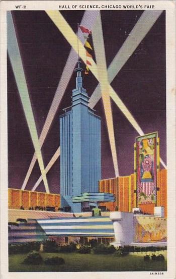 Hall Of Science Chicago World's Fair 1933-34 Curteich 1933