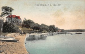 H97/ Port Chester New York Postcard c1910 Eastcliff Cottage Boats  61