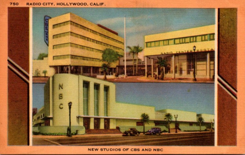 California Hollywood Radio City New Studios Of CBS and NBC