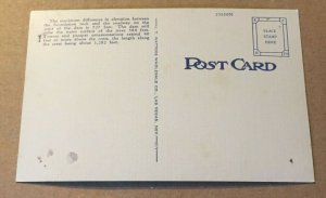VINTAGE UNUSED POSTCARD BOULDER DAM & LAKE FORTIFICATION MOUNTAIN IN REAR NEV.