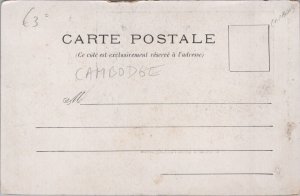 Cambodia Charrettes a Boeufs Cambodgiennes Vintage Postcard C251