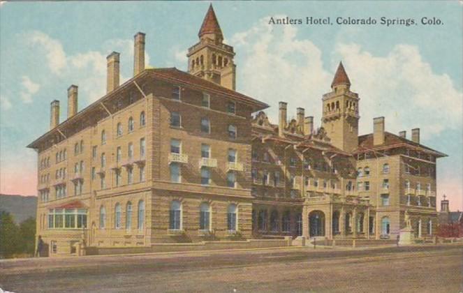 Colorado Colorado Springs Antlers Hotel Curteich