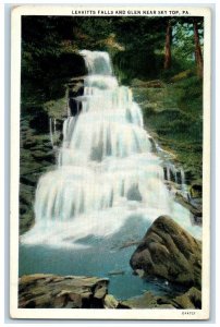 c1940's Leavitts Falls And Glen Near Sky Top Pennsylvania PA Unposted Postcard