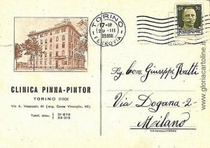 09646 Vintage postcard - TURIN City: ADVERTISING 1939-