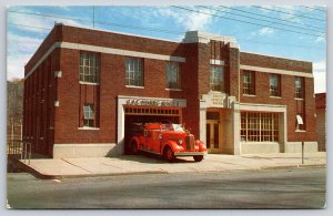 Libery New York~View Of Municipal Bldg On Main Street~Fire Truck~Vintage PC