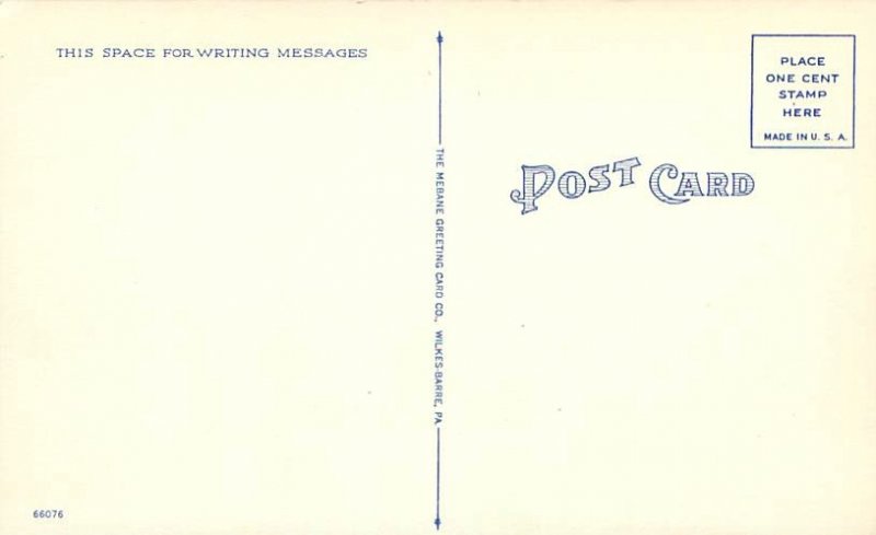 Allentown PA Post Office Linen Postcard  Unused