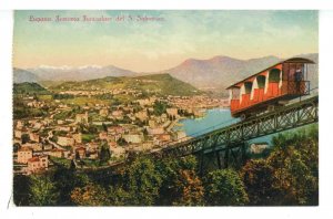 Switzerland - Lake Lugano. Funicular Railway Up Mt. San Salvatore