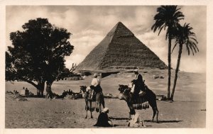 Vintage Postcard 1920's The Second Pyramid of Cheefren Khafre Ancient Egypt