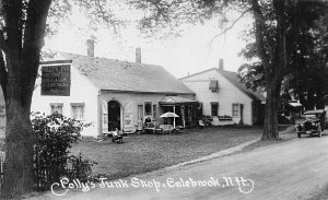 Colebrook NH Polly's Junk Shop Roadside Attraction Real Photo Postcard