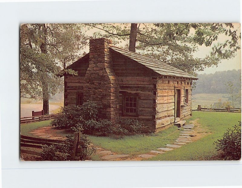 Postcard Log Cabin In The Mountains, Boone, North Carolina