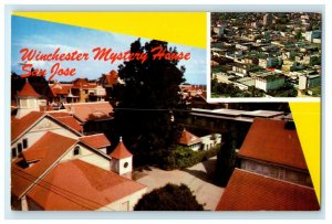 Winchester Mystery House San Jose Inset Downtown San Jose California CA Postcard 