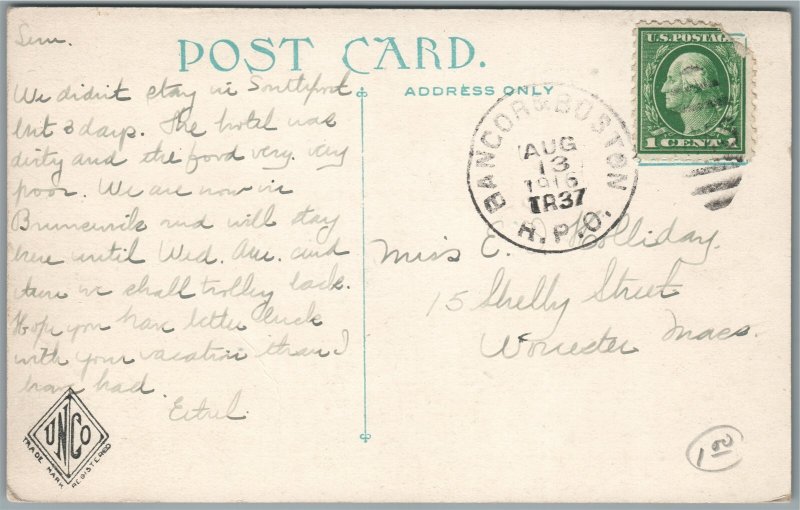 SOUTHPORT ME THOMPSON COVE ANTIQUE POSTCARD