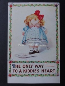 Christmas Card KUTE KRISTMAS KIDDIES c1910 Art by Kit Kay Pub by Inter Art