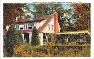 Chauncey Olcott's Residence Saratoga Springs, New York  