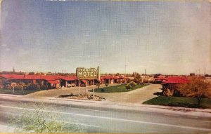 FRONTIER MOTEL Tucson, Arizona Highways 80 & 89 Roadside c1950s Vintage Postcard