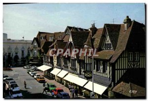 Modern Postcard Deauville Norman facades of the Eugene Colas Street Agauche C...
