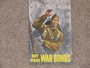 So We`ll Meet Again, Buy More War Bonds, unused vintage card