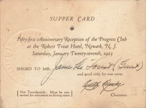 Professer James De Forest Famous Boxing Man & Teacher,  Autographed Card